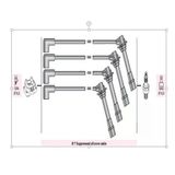 Autoline Amz21111 Buji Kablosu 323 F Lantis 94 98 1.8I (Bpe4)(Bp Ze)(Amz624)