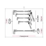 Autoline Aop90501 Buji Kablosu Corsa B Tigra 1.2I 8V 94 00 (Aop092)