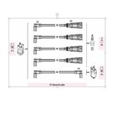 Autoline Avw94221 Buji Kablosu Golf 83 97 Polo 89 01 Caddy 95 04 1.3 1.4 1.6 8V(Avw251)
