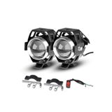 Autoline U5 Motosiklet Sis Farı Su Geçirmez 3 Mod 2 Adet LED + 1 Anahtar Uyumlu