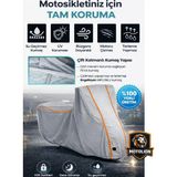Autolion Arora Mojito Pro (Gri-Turuncu Dikişli Kilitli)Motor Brandası