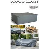 Autolion Bahçe Mobilya Brandası Su Geçirmez Gri 260x160x80 cm Masa Sandalye Koruma Kılıfı