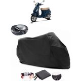 Autolion Vespa Lx 150 I.e Arka Çanta Uyumlu Siyah Motosiklet Branda Su Geçirmez Dayanıklı Kumaş