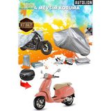 Autolion Vespa Primavera 150 Arka Çanta Uyumlu Ultra Koruyucu Motor Branda