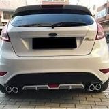 automars Ford Fiesta Difizör Çift Egzoz Görünümlü Gri Arka Tampon Eki