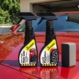 Automix Araç Dış Bakım Seti - Hızlı Cila ve Lastik Parlatıcı Sprey (300 ml + 300 Ml) 2'li Paket