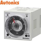 Autonics AT11DN ,48X48MM 24V..220VAC/DC KONTAK-2A2K Yuvarlak-11-Pin Zaman Röle - 0 - Siyah