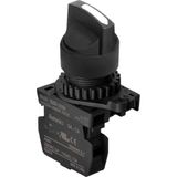Autonics S2SR-S3WAM ,2-KONUM/KONTAK-1A Siyah Kalıcı M22 Anahtar - 2-KONUM KALICI