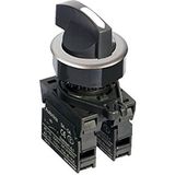 Autonics S3SF-S5W2AM ,3-KONUM/KONTAK-2A Siyah Yaylı M30 Anahtar