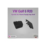 AutoPit 3D Volkswagen Golf 6 R / R20 (2009-2013) Uyumlu Ön Tampon Far Yıkama Kapağı Sağ Taraf