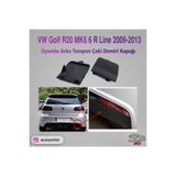 AutoPit 3D VW Golf R20 MK6 6 R Line 2009-2013 Uyumlu Arka Tampon Çeki Demiri Kapağı