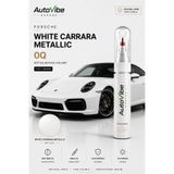 AutoVibe PORSCHE Carrara White Metallic S9R Rötuş Boyası ve Rötuş Çeliği Seti Kalemi 2'si 1 Arada Orijinal Renk Uyumlu SetCelik018
