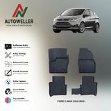 AutoWeller Ford C-Max 2010-2015 Havuzlu Paspas | 5 Koltuklu - Siyah