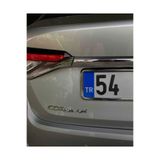 Autowise Krom Nikelajlı Oto Plakalık 1 Adet Krom Plakalık