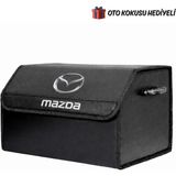 Autowise Mazda Marka Logolu Oto Bagaj Organizer Çanta Oto Bagaj Çantası 2 Bölmeli Suni Deri