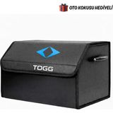 Autowise Togg Marka Logolu Oto Bagaj Organizer Çanta Oto Bagaj Çantası 2 Bölmeli Suni Deri