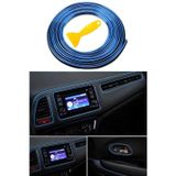 Autowise Trim Fitili Oto Geçmeli Mavi Trim Fitili Süs 5 Metre Nikelajlı