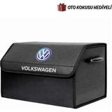Autowise Volkswagen Marka Logolu Oto Bagaj Organizer Çanta Oto Bagaj Çantası 2 Bölmeli Suni Deri