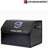 Autowise Volvo Marka Logolu Oto Bagaj Organizer Çanta Oto Bagaj Çantası 2 Bölmeli Suni Deri