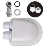 AUTOXBERT IP68 Su Geçirmez Güneş Bağlantı Kutusu RV Çatı Kablosu Giriş Rakoru Güneş Panelleri için Üst Bağlantı Kutusu Kablo RV Deniz Tekne Karavan Campervan Seyahat Kampı için Çift Kablo Giriş