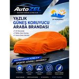 Autozel Audi A1 Hatchback 2018-2026 Turuncu Uyumlu UV Korumalı Yazlık Pratik Yarım Araba Brandası