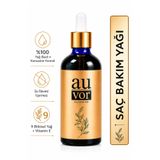 AUVOR Saç Uzamasını Destekleyici Konsantre Saç Bakım Yağı | %100 Bitkisel Yağ Bazlı | Daha Dolgun, İpeksi, Parlak ve Bakımlı Görünüm | 9 Yağ Kompleksi & Vitamin E | 100 ml