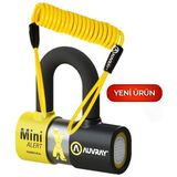 Auvray Mını Extrem Alarmlı Disk Kilidi - Sra Onaylı - 1 - Sarı - Siyah
