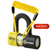 Auvray Mını Extrem Alarmlı Disk Kilidi - Sra Onaylı Kesmeye Dayanıklı U-kilit