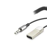 Aux Bluetooth Ses Alıcı Adaptör (Handsfree 3,5mm - Siyah HD9005)