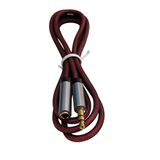 Aux kulaklık uzatma kablosu 3.5mm stereo dişi erkek kablo örgülü 1m