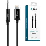 Aux To Lightning iPhone Ses Kablosu 100 Cm, 1 Metre Siyah 2 Yıl Garantili Yüksek Kalite - 2DK42 - Renkli