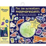 Auzo Toys 200 Fosforlu Sticker Seti – Poster + 10 Yıldız - 001-Renkli
