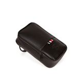 Av A Dos Erkek Siyah Deri Tıraş Seyahat Kozmetik Portföy Bakım El Çanta Günlük Clutch
