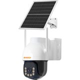 AV-S414 Aov Güneş Enerjili E-Sim Blacklight 5mp Sürekli Kayıt Kamera - Beyaz