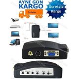 Av Vıdeo Rca To Vga Converter 4870P Dönüştürücü Çevirici Svideo