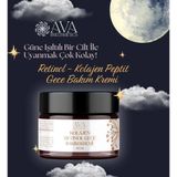 AvA Bio Cosmetics Ava Doğal Retinol - Kolajen Peptit Gece Bakım Kremi