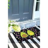 Avakado Kapı Önü Paspası Dekoratif Kapı Paspası Dış Mekân Paspas Ev Içi Paspası 45X70CM - Abanoz