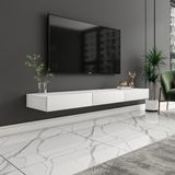 Avalon 3 Kapaklı Duvara Monte Tv Sehpası – 140 cm , Modern Minimal Tasarım, 4 Renk Seçeneği ile Şık ve Fonksiyonel Tv Ünitesi - Beyaz