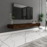 Avalon 3 Kapaklı Duvara Monte Tv Sehpası – 140 cm , Modern Minimal Tasarım, 4 Renk Seçeneği ile Şık ve Fonksiyonel Tv Ünitesi - Ceviz