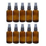 Avalon 50 ml Amber Cam Şişeler, Siyah Atomizer Sprey ~ 10'lu Paket ~ Doldurulabilir, Yeniden Kullanılabilir ve Seyahat Boyu ~ Aromaterapi, Parfüm, Uçucu Yağlar, Tıraş Sonrası ve Daha Fazlası için