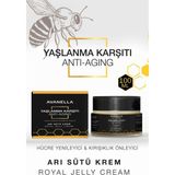 Avanella Doğal Arı Sütü Kremi Propolis Yaşlanma, Kırışıklık, Leke Önleyici Onarıcı Bakım Kremi 100ML - KREM21..