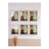 AVANGART ATÖLYE AHŞAP ÇERÇEVE 6'LI SET EVRAK-A4-FOTOĞRAF ÇERÇEVESİ 21cmx29cm