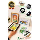 AVANGART ATÖLYE Çocuklar Için Katlanır Sanatsal Resim Çerçevesi Siyah A4