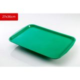 Avangart Mutfak 1 Adet - 27X36CM Yeşil Plastik Servis Tepsisi