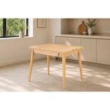 Avanos Ahşap Ayaklı Katlanır Kanatlı Mdf Mutfak Masası, Naturel Naturel