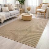 Avanos Modern Kahve Hasır Dokuma Jüt Sisal Kilim Yıkanabilir Balkon Bahçe Mutfak Halı 8042A