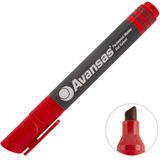 Avansas 908 Kırmızı Kesik Uçlu Permanent Marker Koli Kalemi