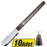 Avansas 988 0.5 mm Siyah Renk 10 Adet İğne Uç Kalem