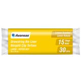 Avansas Çöp Torbası Büyük Boy 65 Cm X 70 Cm Sarı Limon Kokulu Büzgülü 15'Li Paket