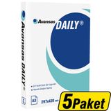 Avansas Daily A3 80 gr 500 Sayfa 5 Adet Fotokopi Kağıdı